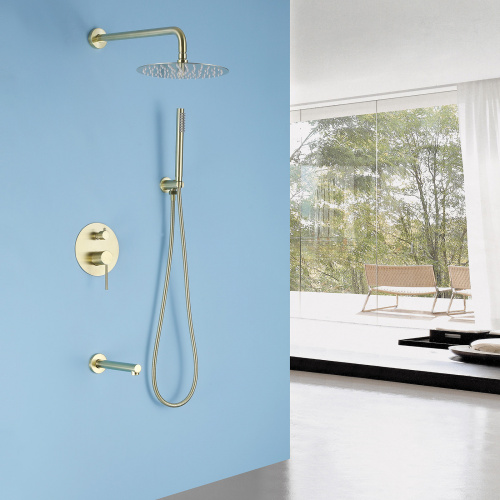 Душевая система ABBER AF8817G встраиваемая в стену с термостатом - фото 2