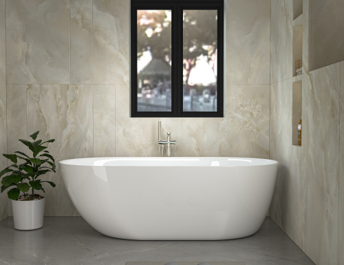 Ванна акриловая Cerutti SPA CT9901 160х75 отдельностоящая овальная с ножками - фото 3