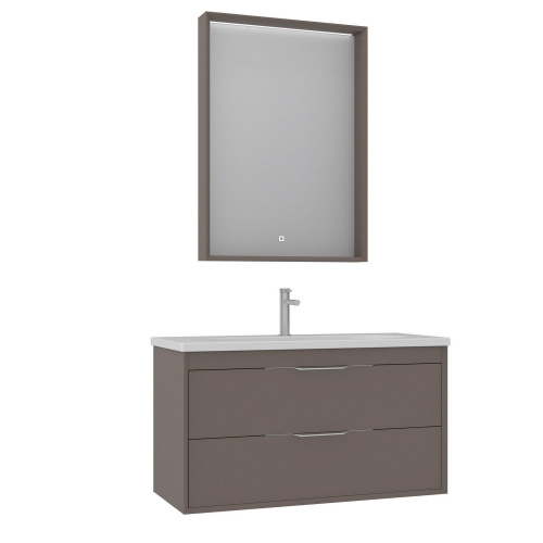 Тумба с раковиной Orka Clay 5004386 100х50х52 цвет коричневый - фото 2