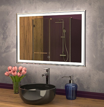 Зеркало в ванную Art&Max ZOE AM-Zoe-1000-800-DS-F 100х80