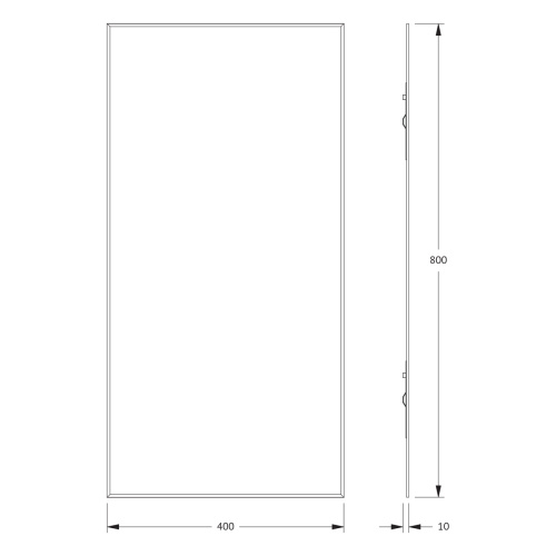 Зеркало в ванную Evoform Standard BY 0217 40х80 цвет хром - фото 2