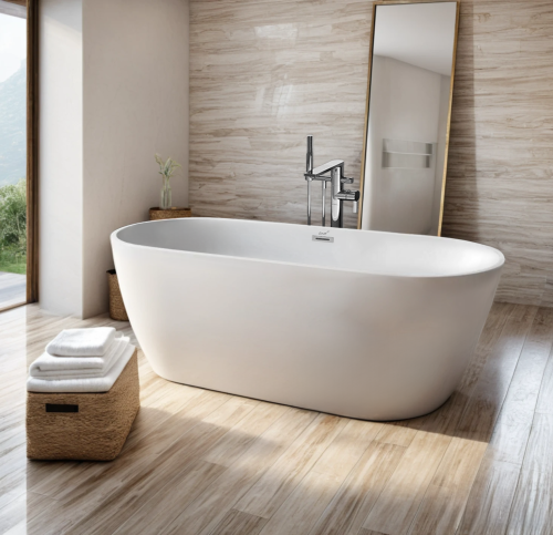 Ванна акриловая Cerutti SPA CT10511 170х75 отдельностоящая овальная с ножками