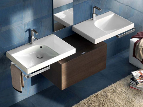 Раковина из санфаянса Hatria GRANDANGOLO Y0XK01 75х50 подвесная цвет белый - фото 2