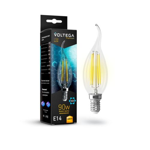 Лампа светодиодная Voltega Candle wind 9W Graphene 7132 - фото 2