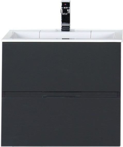 Тумба с раковиной Aquanet Алвита 00213094 60х45х53 подвесная цвет серый - фото 3