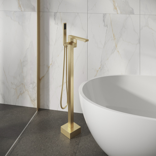 Смеситель Grossman Falcon 530.K35.08.320 напольный золото - фото 4