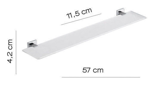 Полка в ванную комнату Gedy Colorado 6919/60(13) - фото 2