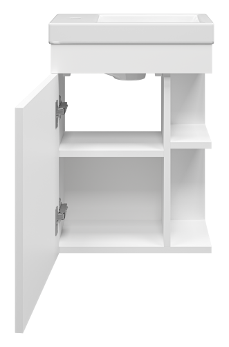 Тумба под раковину Misty Мини П-Мин01040-011 39х22х51 подвесная - фото 3