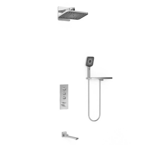 Душевая система Vincea VSFW-433TI4RCH встраиваемая в стену с термостатом - фото 2