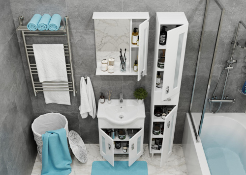 Тумба под раковину Onika Кристалл 106545 62х32х68 напольная - фото 5