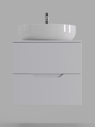 Тумба с раковиной Orange Line Li-60TuwMDF+B05-520W 61х46х70 - фото 3