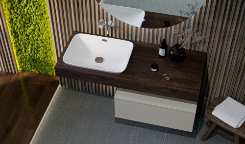 Столешница Velvex UNIT st.UNI.120-628 120х50х11 подвесная цвет дуб карпентер - фото 3