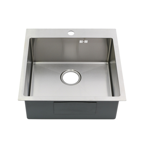 Кухонная мойка Melana ProfLine MLN-R5050H+коландер 50х50 цвет сатин поверхность матовая - фото 2