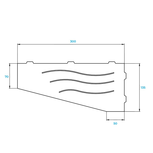 Полка в ванную комнату RGW  49279901-01 - фото 4