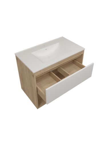 Фасад для тумбы под раковину Teymi Vitra T60414 77х2х23 цвет белый - фото 3