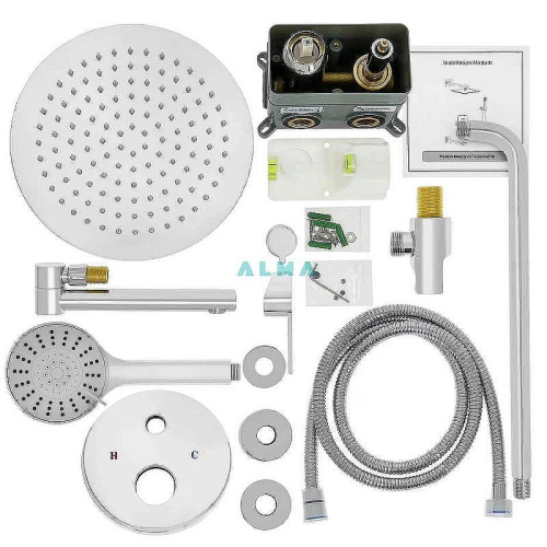 Душевая система ALMAes Ruver TVZ-8828 встраиваемая цвет хром - фото 3