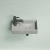 Раковина из сантехнического фарфора Ceramica Nova ELEMENT CN6051RMH 40х20 подвесная цвет черный 1 отверстие под смеситель