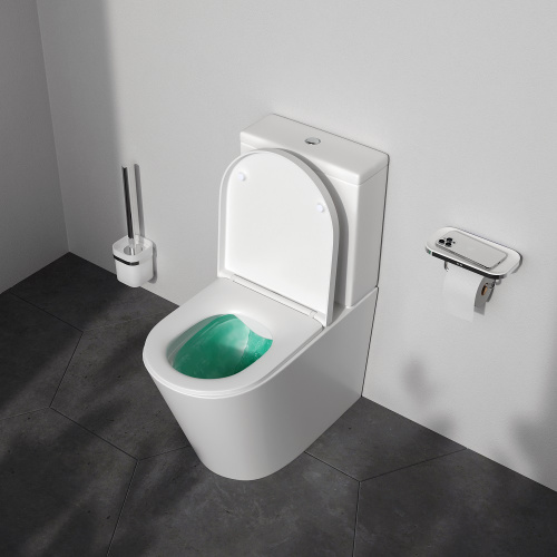 Унитаз напольный с бачком Am.Pm Func C8F8600SC белый с сиденьем микролифт безободковый каскадный смыв - фото 4