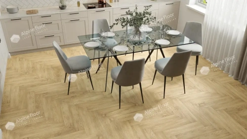 SPC ламинат Alpine Floor Parquet Premium ECO 19-3 MC Дуб Ваниль Селект толщина 0.8 см 43 класс 600х125 - фото 2