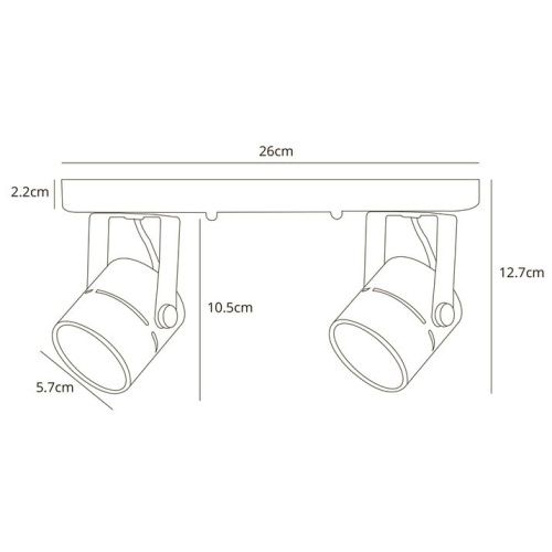 Спот Arte Lamp Mizar (Мизар) A1311PL-2BK - фото 3