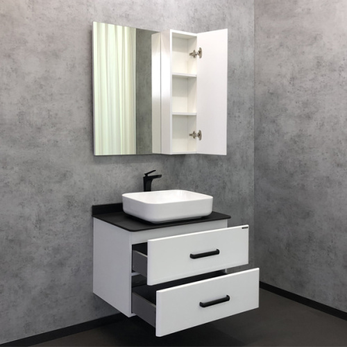 Тумба с раковиной Comforty Амстердам 00-00004668CF 75х50х65 подвесная цвет белый - фото 5