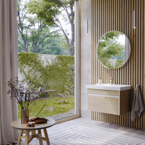 Тумба под раковину Aqwella Y URB0110DD 97х44х46 подвесная цвет коричневый - фото 2