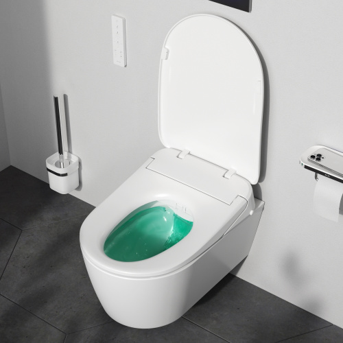 Унитаз подвесной Am.Pm Func C8F1702SC белый с сиденьем микролифт безободковый каскадный смыв - фото 4