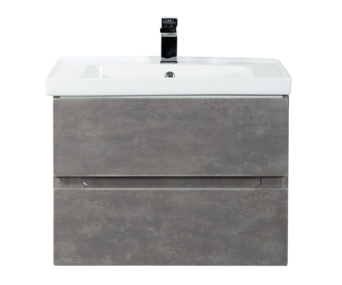 Тумба под раковину Art&Max TECHNO AM-Techno-700-2C-SO-FC305 67х46х50 подвесная цвет серый - фото 2