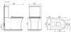 Унитаз напольный с бачком Ceramica Nova STAR CN1904 белый с сиденьем микролифт безободковый душевой смыв