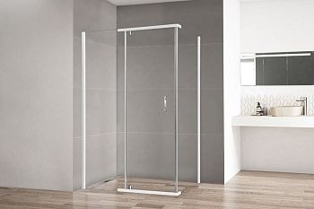 Душевой уголок Royal Bath HPVD RB1090HPVD-T 100х90 стекло прозрачное профиль белый без поддона