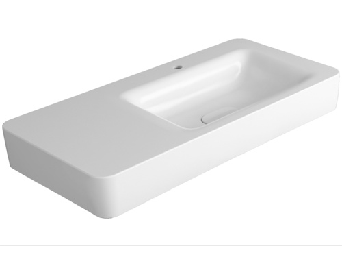 Раковина из санфаянса Simas HE 12 bia 100х50 подвесная цвет белый глянцевый