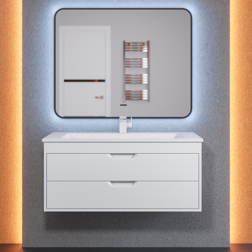 Тумба с раковиной Uperwood UPD Modul 393020552 97х45х57 цвет белый матовый - фото 4