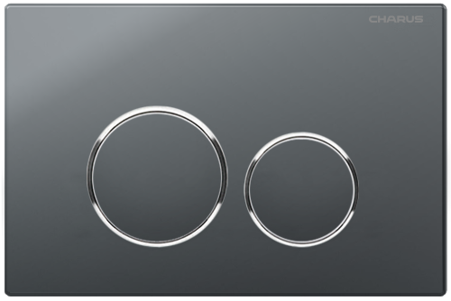 Клавиша смыва механическая CHARUS Spazio FP.330.GRP.01 цвет графит