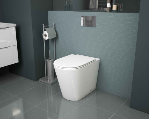 Унитаз приставной Grossman Санфаянс GR-PR4450S белый глянцевый с сиденьем микролифт безободковый каскадный смыв - фото 2