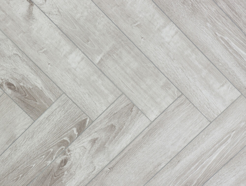 SPC ламинат CronaFloor Herringbone Дуб Страсбург H005 Т070825 толщина 0,45 см 42 класс 640х128 - фото 2