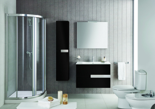 Шкаф-пенал Roca Victoria Nord Black Edition ZRU9000095 30х24х150 подвесной цвет черный глянцевый - фото 2