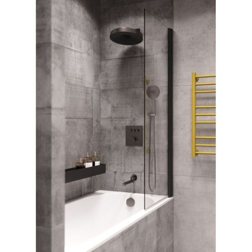 Душевая система Bronze de Luxe 1011GM встраиваемая в стену цвет графит с термостатом - фото 4