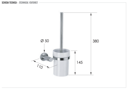 Ершик Remer Minimal INOX Mi66INOXCR - фото 2