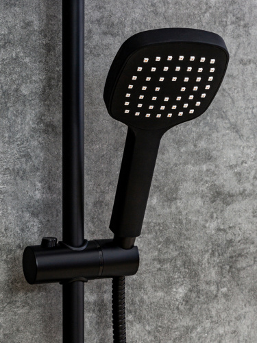 Душевая лейка Orange S04HSB квадратная - фото 3