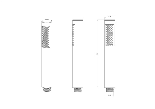 Лейка для душа Wonzon & Woghand WW-88SC04-MB - фото 2