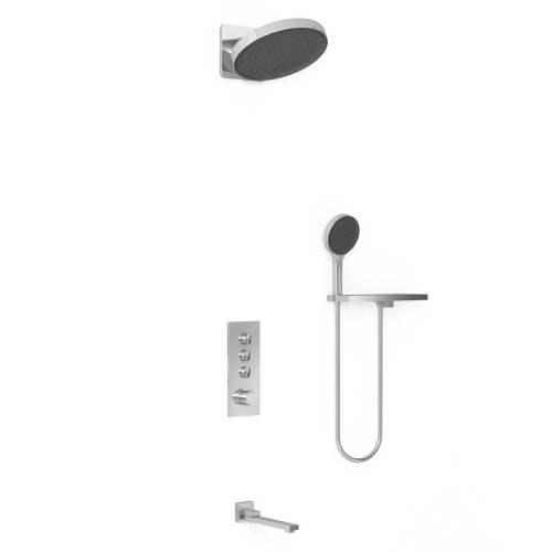Душевая система Vincea VSFW-433TI3RCH встраиваемая в стену с термостатом - фото 2