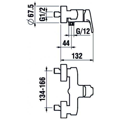Смеситель для душа Laufen Citypro 3.3195.7.004.400.1 настенный хром - фото 2