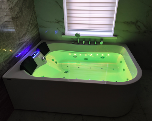 Ванна акриловая гидромассажная Frank 2015110 170х120 угловая асимметричная с каркасом - фото 5