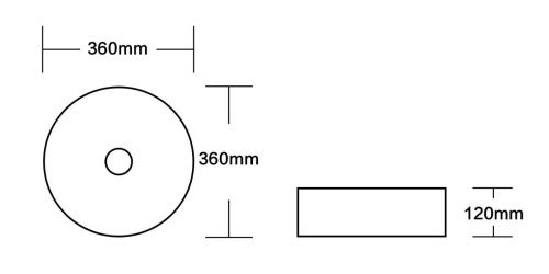 Раковина из сантехнического фарфора Milleau BOUTIQUE MU7044A-EGG/MG 40х40 накладная цвет золото без отверстий под смеситель - фото 2
