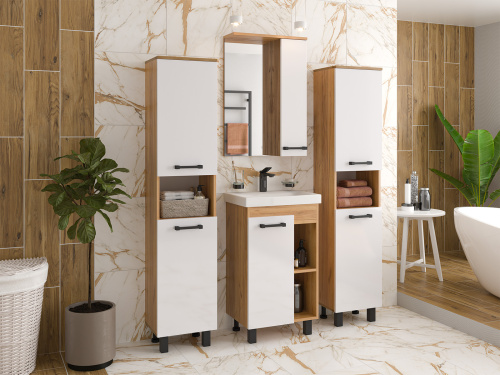 Тумба под раковину Misty Крафт П-Кра-07050-011 47х33х70 напольная - фото 5