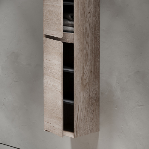 Шкаф-пенал Sancos Marmi 1.0/Marmi 2.0 PMR35EG 35х30х160 подвесной цвет дуб галифакс натуральный - фото 5