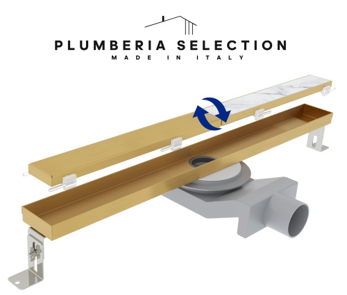 Душевой лоток Plumberia Selection PSL LINEAR PSL90OB напольный - фото 3