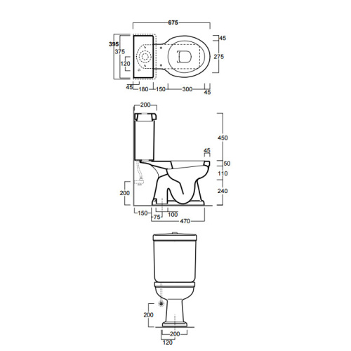Чаша унитаза напольная Simas Londra LO921bi цвет белый без бачка без сиденья каскадный смыв - фото 2