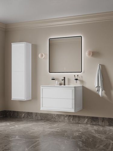 Тумба с раковиной IDDIS Oxford Neo OXN80W0i95K 81х47х50 подвесная цвет белый - фото 4