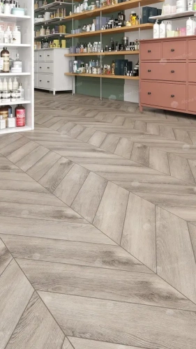 SPC ламинат Alpine Floor Chervon Alpine ECO 18-8 MC Дуб Исида Chevron толщина 0.5 см 43 класс 600х127 - фото 4